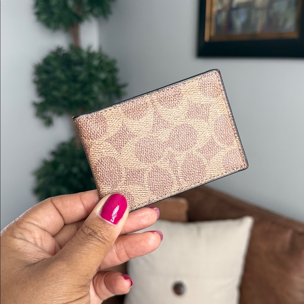 Coach Logo Tan Wallet